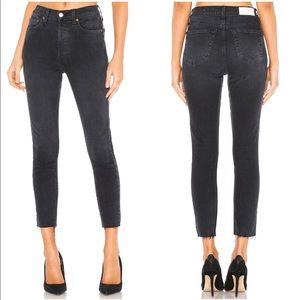 RE/DONE Originals High Rise Jeans Ankle Crop Size 25